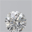 0.40 Carats, Round with Excellent Cut, H Color, VS2 Clarity and Certified by GIA