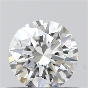 Picture of 0.42 Carats, Round with Excellent Cut, H Color, VVS1 Clarity and Certified by GIA