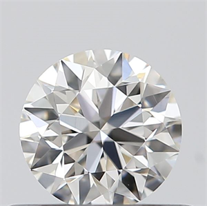 Picture of 0.42 Carats, Round with Excellent Cut, H Color, VVS2 Clarity and Certified by GIA