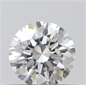 0.40 Carats, Round with Excellent Cut, D Color, SI1 Clarity and Certified by GIA