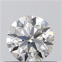 0.40 Carats, Round with Excellent Cut, F Color, SI1 Clarity and Certified by GIA