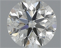 0.43 Carats, Round with Excellent Cut, J Color, VVS1 Clarity and Certified by GIA