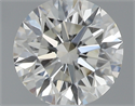 0.44 Carats, Round with Excellent Cut, J Color, VVS2 Clarity and Certified by GIA