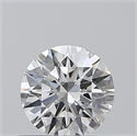 0.40 Carats, Round with Excellent Cut, F Color, SI2 Clarity and Certified by GIA