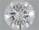 3.01 Carats, Round with Excellent Cut, J Color, I1 Clarity and Certified by GIA