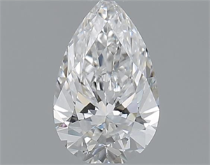 Picture of 0.55 Carats, Pear E Color, VVS1 Clarity and Certified by GIA