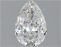 1.21 Carats, Pear H Color, SI1 Clarity and Certified by GIA