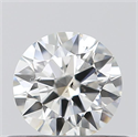 0.41 Carats, Round with Excellent Cut, I Color, SI2 Clarity and Certified by GIA