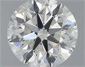 0.43 Carats, Round with Excellent Cut, J Color, VVS1 Clarity and Certified by GIA