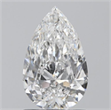 0.90 Carats, Pear E Color, VS2 Clarity and Certified by GIA