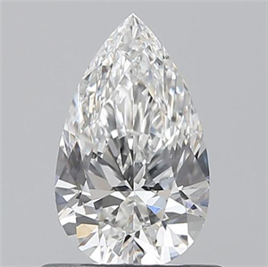 Picture of 0.60 Carats, Pear F Color, SI1 Clarity and Certified by GIA