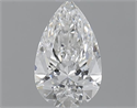 0.81 Carats, Pear F Color, VVS2 Clarity and Certified by GIA