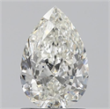 0.90 Carats, Pear J Color, SI1 Clarity and Certified by GIA