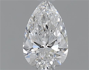 Picture of 0.53 Carats, Pear E Color, VVS1 Clarity and Certified by GIA