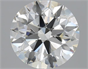 3.30 Carats, Round with Excellent Cut, J Color, IF Clarity and Certified by GIA