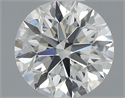 0.43 Carats, Round with Excellent Cut, I Color, VS1 Clarity and Certified by GIA