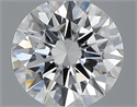 0.40 Carats, Round with Excellent Cut, E Color, VVS2 Clarity and Certified by GIA