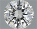 0.40 Carats, Round with Excellent Cut, H Color, VVS1 Clarity and Certified by GIA