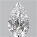 0.90 Carats, Pear E Color, SI2 Clarity and Certified by GIA