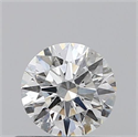 0.41 Carats, Round with Excellent Cut, E Color, SI2 Clarity and Certified by GIA