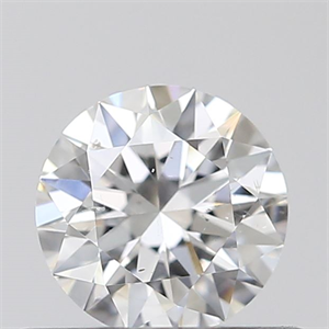 Picture of 0.42 Carats, Round with Excellent Cut, E Color, SI1 Clarity and Certified by GIA