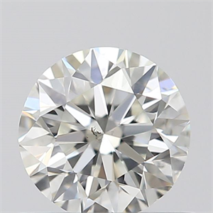 Picture of 0.50 Carats, Round with Excellent Cut, I Color, SI1 Clarity and Certified by GIA