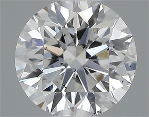 Picture of 0.40 Carats, Round with Excellent Cut, E Color, SI1 Clarity and Certified by GIA