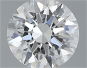 0.40 Carats, Round with Excellent Cut, D Color, VVS2 Clarity and Certified by GIA