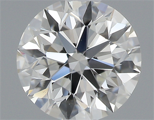 Picture of 0.42 Carats, Round with Excellent Cut, H Color, VS1 Clarity and Certified by GIA