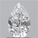 0.70 Carats, Pear D Color, VS2 Clarity and Certified by GIA