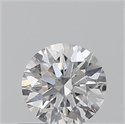 0.40 Carats, Round with Excellent Cut, F Color, SI1 Clarity and Certified by GIA