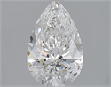 1.52 Carats, Pear F Color, SI2 Clarity and Certified by GIA