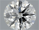 0.40 Carats, Round with Excellent Cut, I Color, VS2 Clarity and Certified by GIA