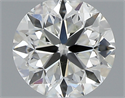 0.50 Carats, Round with Very Good Cut, I Color, SI1 Clarity and Certified by GIA