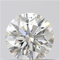 0.46 Carats, Round with Excellent Cut, J Color, SI1 Clarity and Certified by GIA