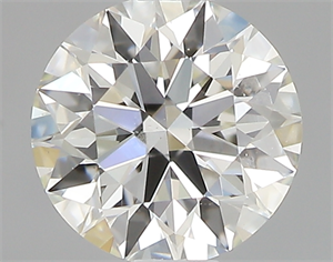 Picture of 0.44 Carats, Round with Excellent Cut, J Color, SI1 Clarity and Certified by GIA