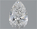 0.90 Carats, Pear F Color, VVS2 Clarity and Certified by GIA