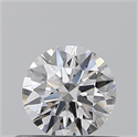 0.40 Carats, Round with Excellent Cut, E Color, VS2 Clarity and Certified by GIA