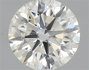 Picture of 0.43 Carats, Round with Excellent Cut, J Color, SI1 Clarity and Certified by GIA