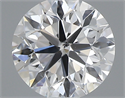 0.40 Carats, Round with Very Good Cut, D Color, SI1 Clarity and Certified by GIA