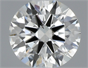 0.43 Carats, Round with Excellent Cut, J Color, SI1 Clarity and Certified by GIA