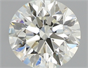 0.40 Carats, Round with Excellent Cut, J Color, VVS2 Clarity and Certified by GIA