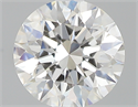 0.40 Carats, Round with Excellent Cut, H Color, VVS2 Clarity and Certified by GIA