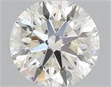 0.42 Carats, Round with Excellent Cut, K Color, VS1 Clarity and Certified by GIA