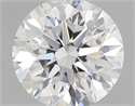 0.40 Carats, Round with Excellent Cut, D Color, VVS2 Clarity and Certified by GIA