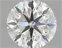 0.40 Carats, Round with Very Good Cut, H Color, SI1 Clarity and Certified by GIA