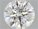 0.40 Carats, Round with Excellent Cut, J Color, VVS1 Clarity and Certified by GIA