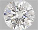 0.42 Carats, Round with Excellent Cut, H Color, SI2 Clarity and Certified by GIA