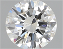 0.40 Carats, Round with Very Good Cut, H Color, SI1 Clarity and Certified by GIA