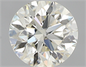 0.58 Carats, Round with Excellent Cut, L Color, VS1 Clarity and Certified by GIA